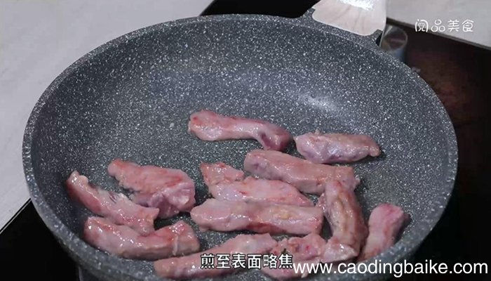 芝香甜椒煎肉条的做法 芝香甜椒煎肉条怎么做