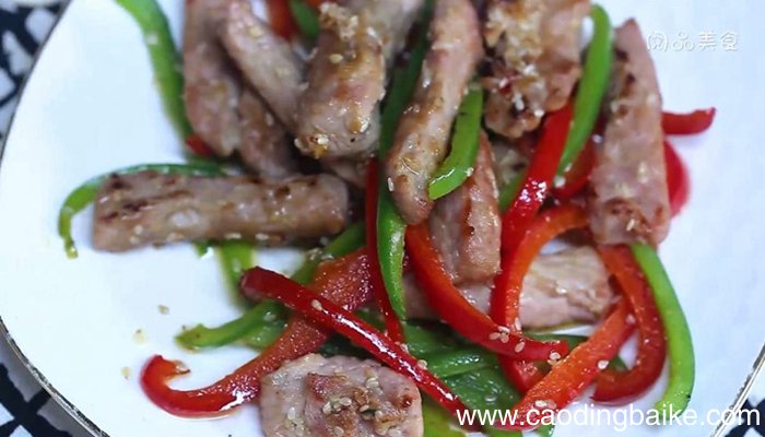 芝香甜椒煎肉条的做法 芝香甜椒煎肉条怎么做