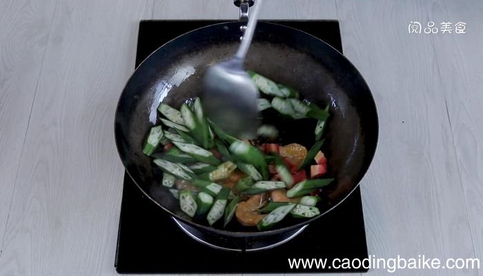 秋葵炒大虾的做法秋葵炒大虾怎么做