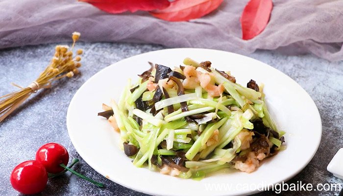 木耳韭黄炒虾丝的做法 怎么做木耳韭黄炒虾丝