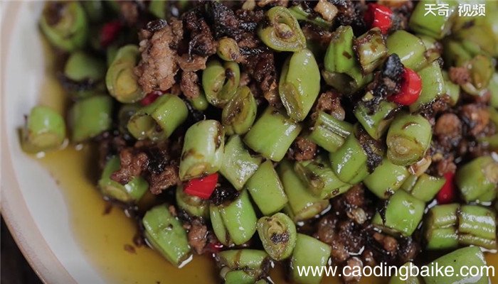 榄菜肉碎四季豆怎么做 榄菜肉碎四季豆的做法