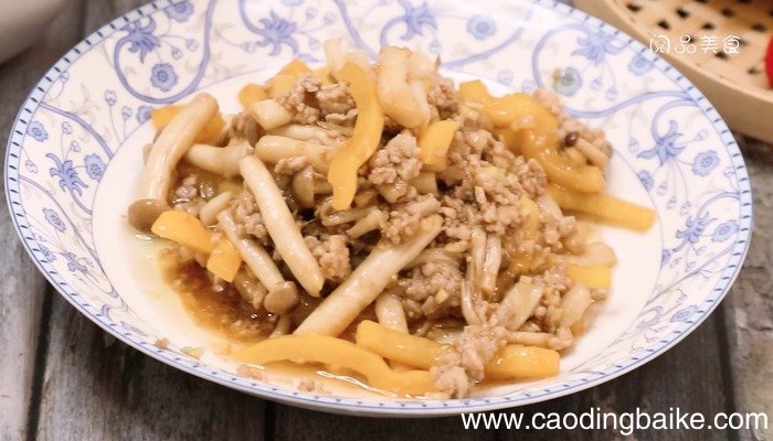 肉末蟹味菇的做法 肉末蟹味菇怎么做好吃