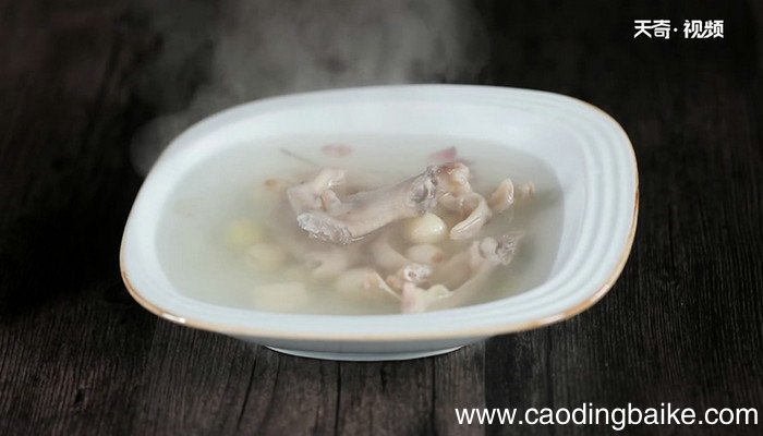 苦茭鸭掌汤的做法 苦茭鸭掌汤怎么做