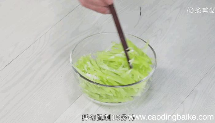 金蒜莴笋丝的做法金蒜莴笋丝怎么做