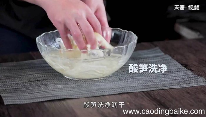 酸笋炒鸡胗怎么做 酸笋炒鸡胗