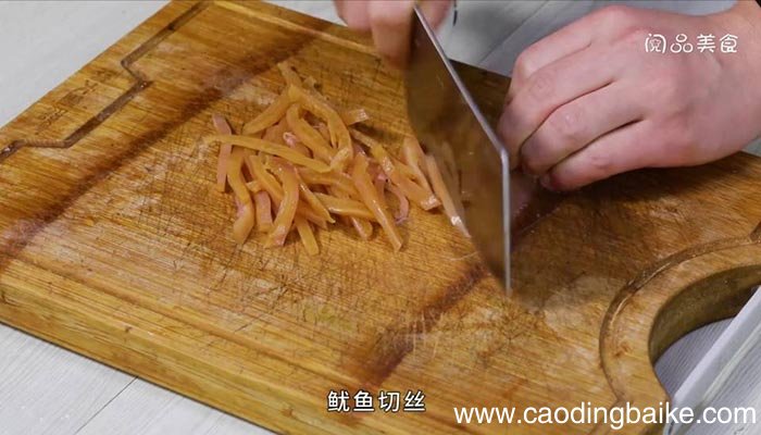 辣酱炒鱿鱼丝 辣酱炒鱿鱼丝的做法
