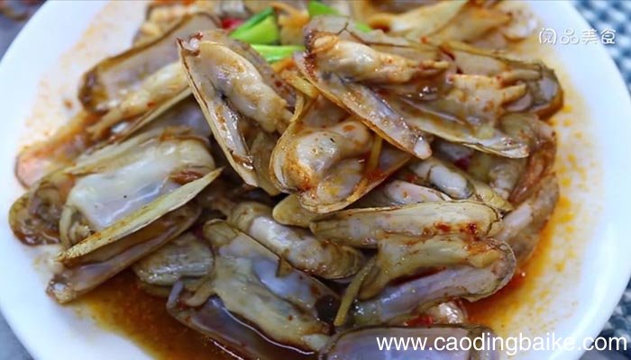 蛏子红烧的做法 蛏子红烧