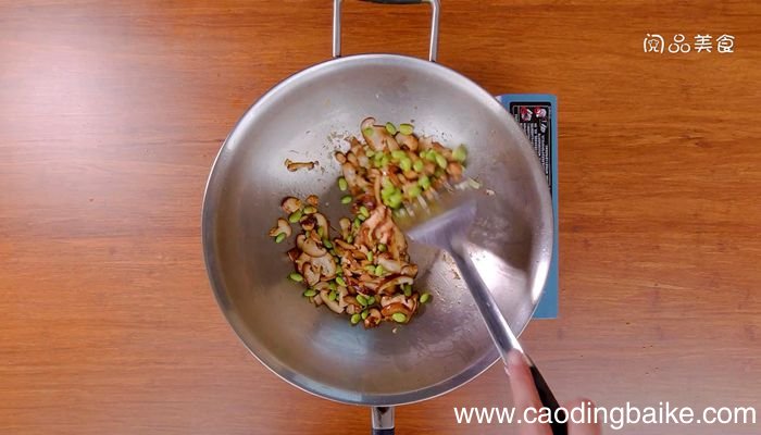 香菇炒毛豆详细做法香菇炒毛豆怎么做
