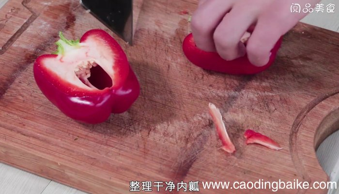 嫩南瓜酿彩椒 嫩南瓜酿彩椒的做法
