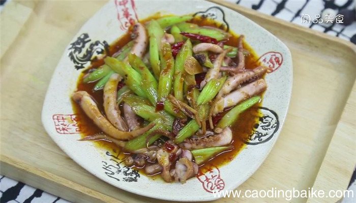辣味芹菜鱿鱼须怎么做 辣味芹菜鱿鱼须做法是什么
