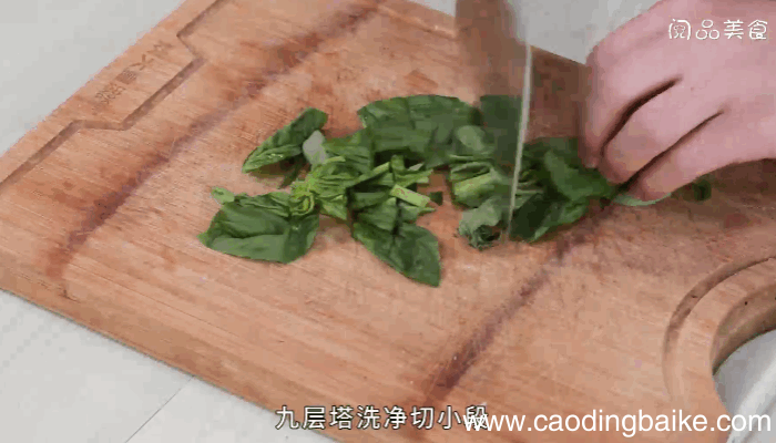 九层塔炒鸡蛋的做法九层塔炒鸡蛋怎么做