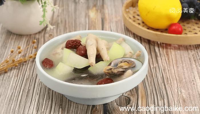 淡菜节瓜鸡脚汤 淡菜节瓜鸡脚汤的做法