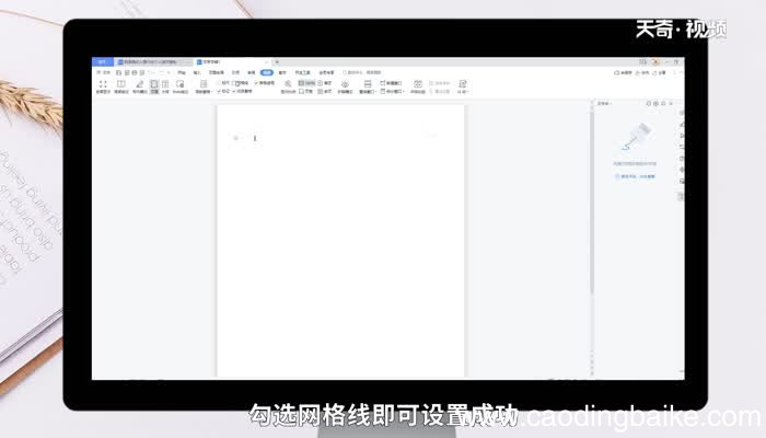 文档网格在哪里设置 文档网格怎么设置